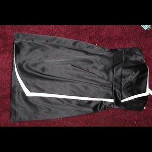 Black and white formal dress